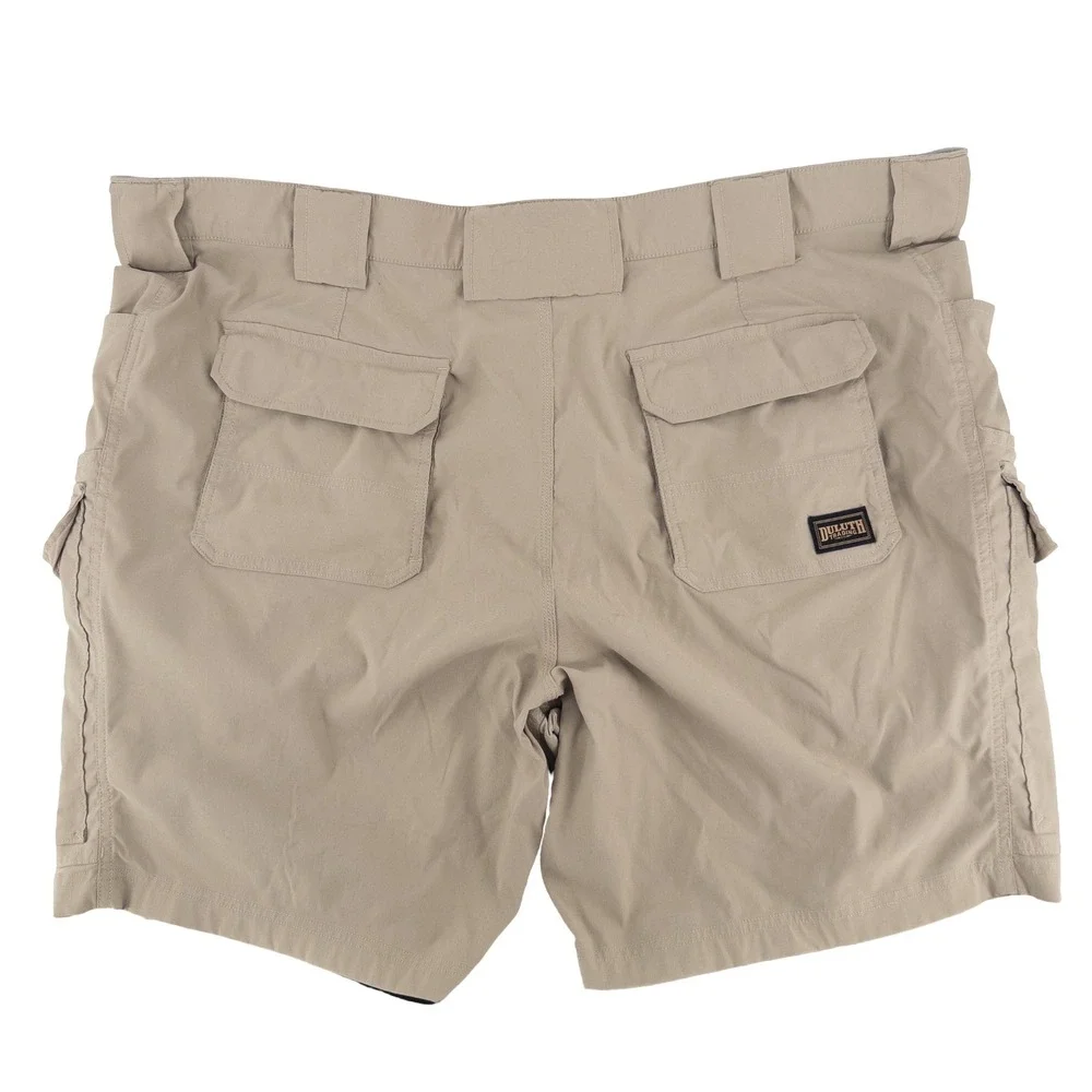 LOT OF‎ 2 Duluth Trading Co Mens 46 Flex Dry on the Fly Cargo Shorts Gray Tan
